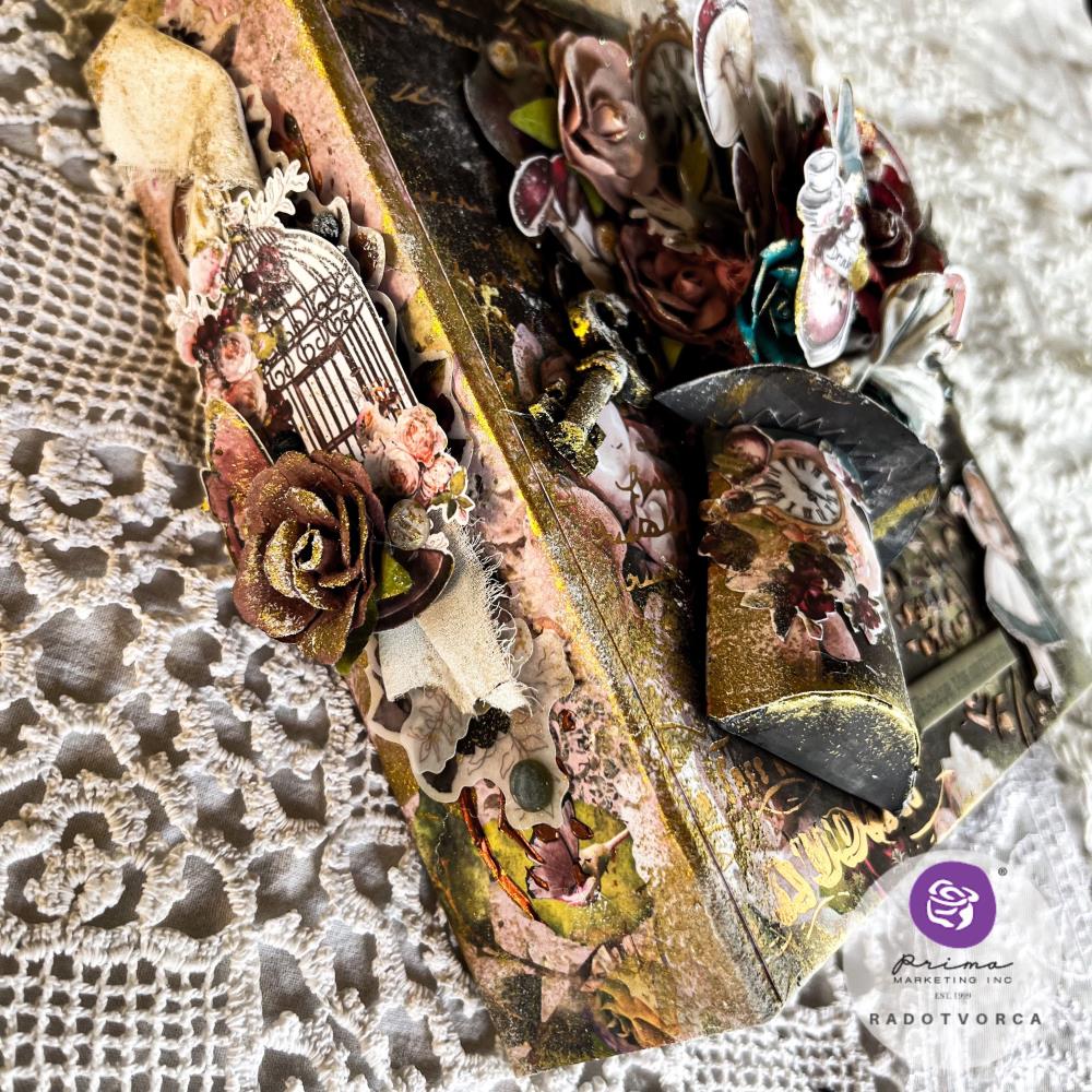 Prima Marketing Lost In Wonderland Ribbons 665180 Storybook Alice Top Hat Multimedia Project