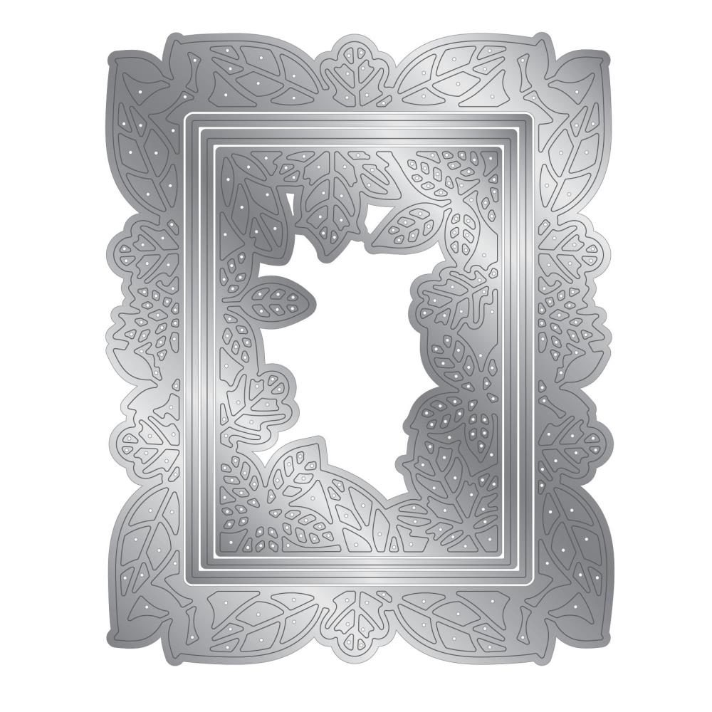 Crafter's Companion Seasoned Leaves Cut And Emboss Die cc-dce-md-sele Detailed Die View