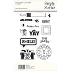 Simple Stories True Colors Clear Stamps 21816 Back Of Packaging View