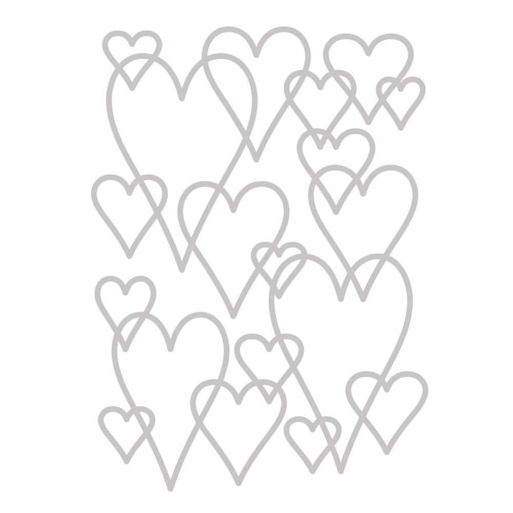 Crafter's Companion Entwined Hearts Mask cc-mask-enhea Detailed Product View