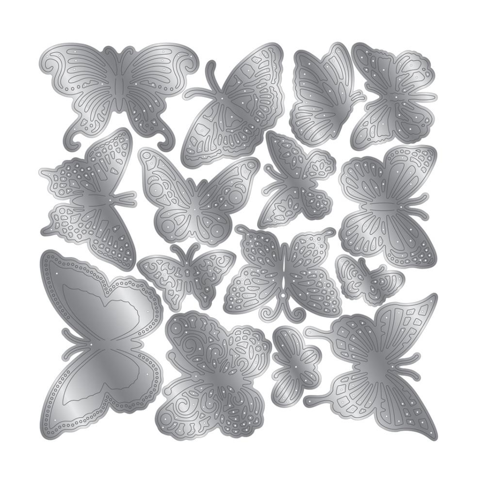 Crafter's Companion Butterfly Kaleidoscope Stamp And Die Set cc-std-bukal Detailed Product Image