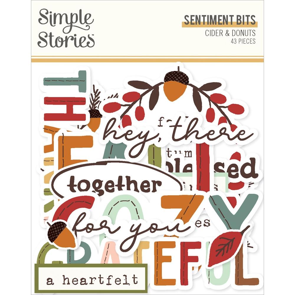 Simple Stories Cider And Donuts Sentiment Bits And Pieces 22921