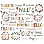 Simple Stories Cider And Donuts Sentiment Bits And Pieces 22921 Autumn Sentiments
