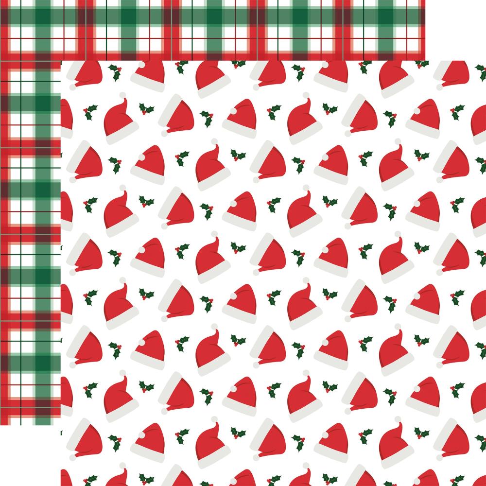 Echo Park Christmas Express 12 x 12 Collection Kit sce455016 Santa Claus Hats