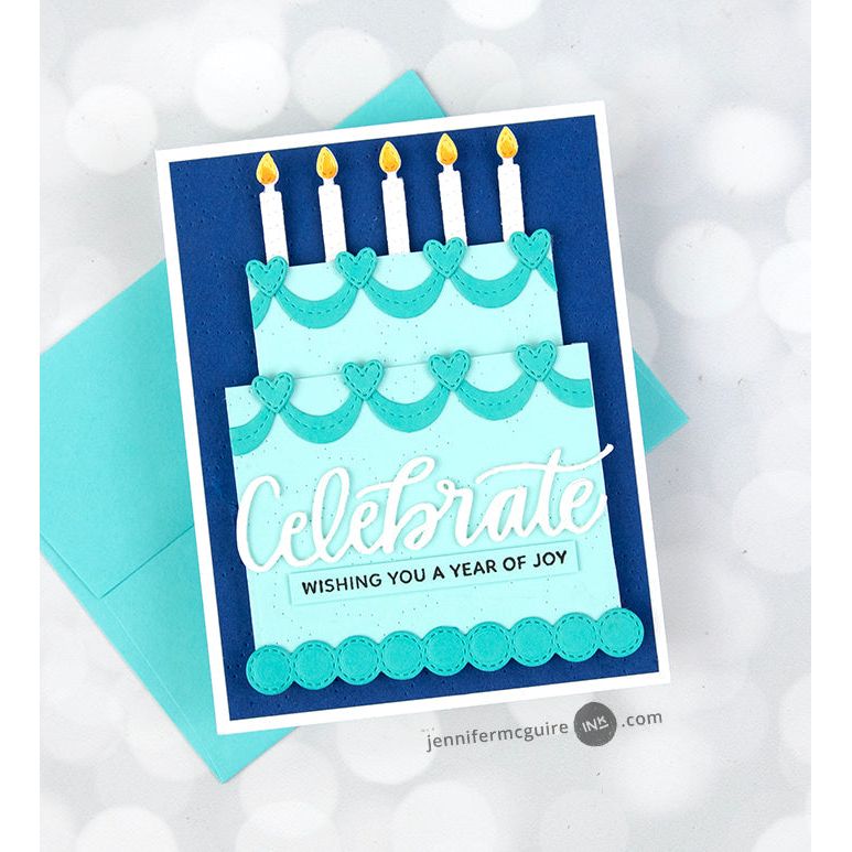 Pretty Pink Posh Pierced Stars Plate Die birthday cake | color-code:ALT01