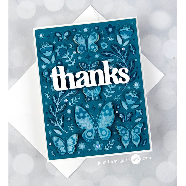 Hero Arts Stamp and Cuts XL HAPPY THANKS Set DC282 thanks | color-code:ALT01