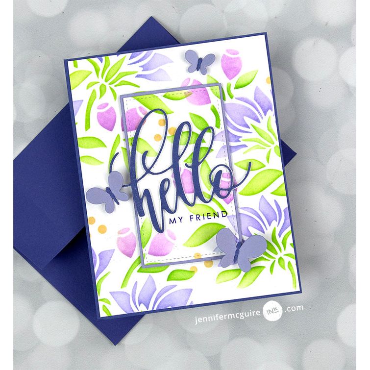 Gina K Designs Master Layouts 13 Dies die0330 Hello | color-code:ALT01