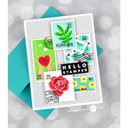 Waffle Flower Postage Collage Dies 421382 hello stamper | color-code:ALT01