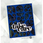 Tim Holtz Distress 8.5 x 11 Black Heavystock Ranger tda79293 Take Care Card | color-code:ALT19
