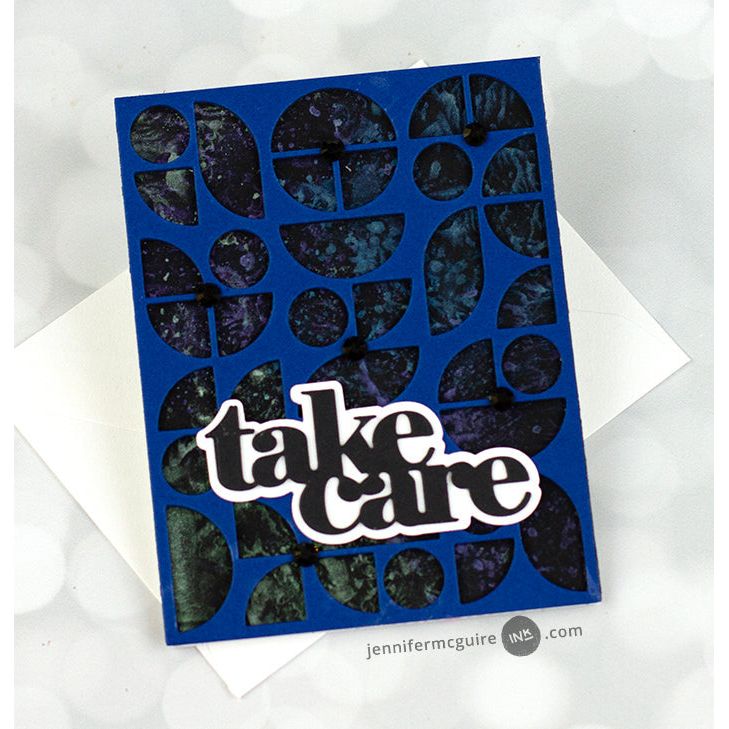 Tim Holtz Distress 8.5 x 11 Black Heavystock Ranger tda79293 Take Care Card | color-code:ALT19