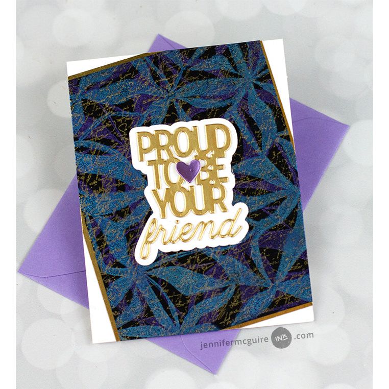 Tim Holtz Distress 8.5 x 11 Black Heavystock Ranger tda79293 Friendship Card | color-code:ALT17