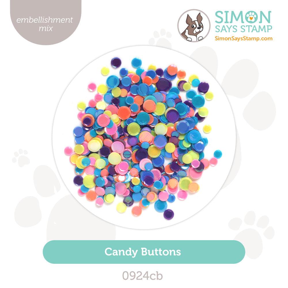 Simon Says Stamp Embellishment Mix Candy Buttons 0924cb Stamptember