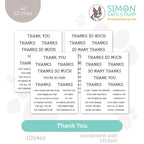 Simon Says Stamp Thank You EZ Strips 1004ez Favorite Things