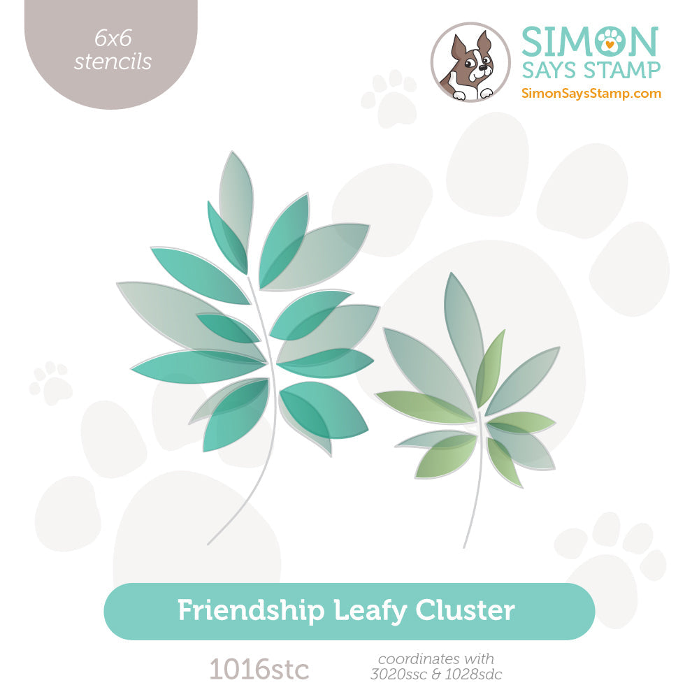 Simon Says Stencils Friendship Leafy Cluster 1016stc Sweetheart