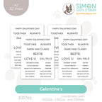 Simon Says Stamp EZ Strips Galentine's 1017ez Heart to Heart