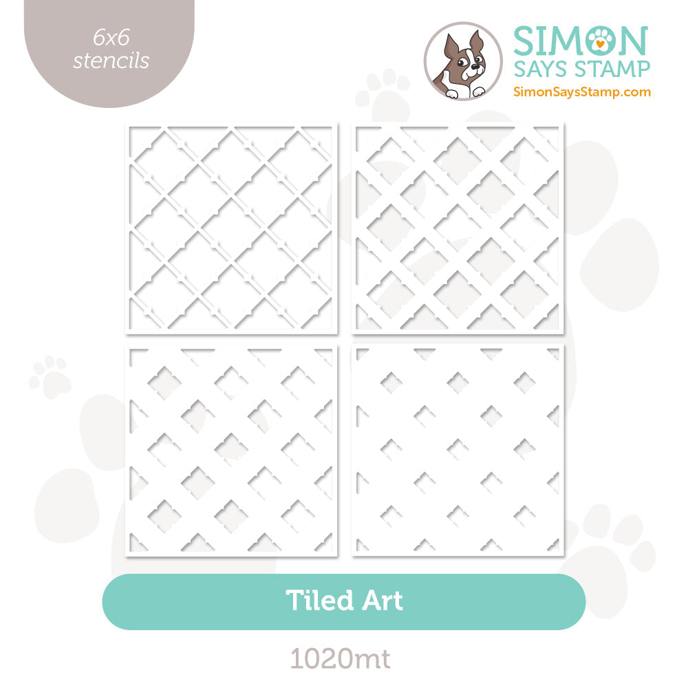 Simon Says Stamp Stencils Tiled Art 1020mt Be Bold
