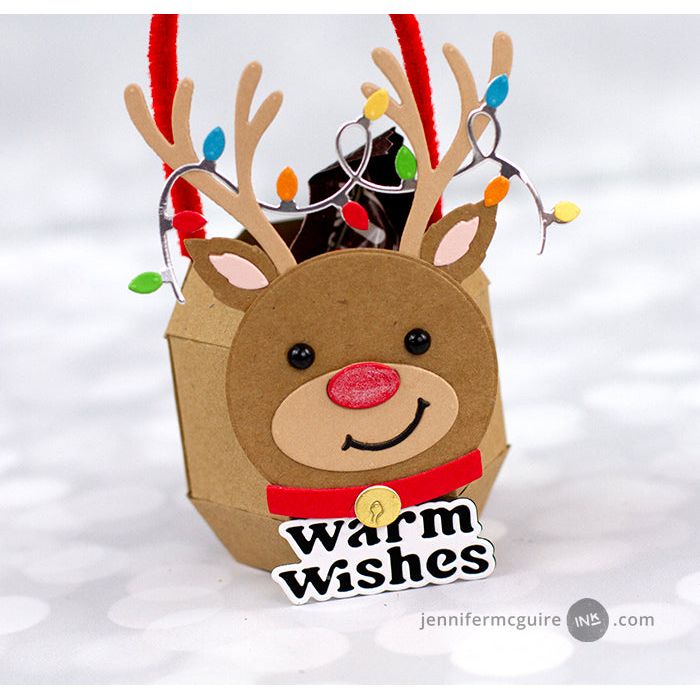 Birch Press Design Warm Wishes Vintage Sentiment Dies 57539 reindeer | color-code:ALT02