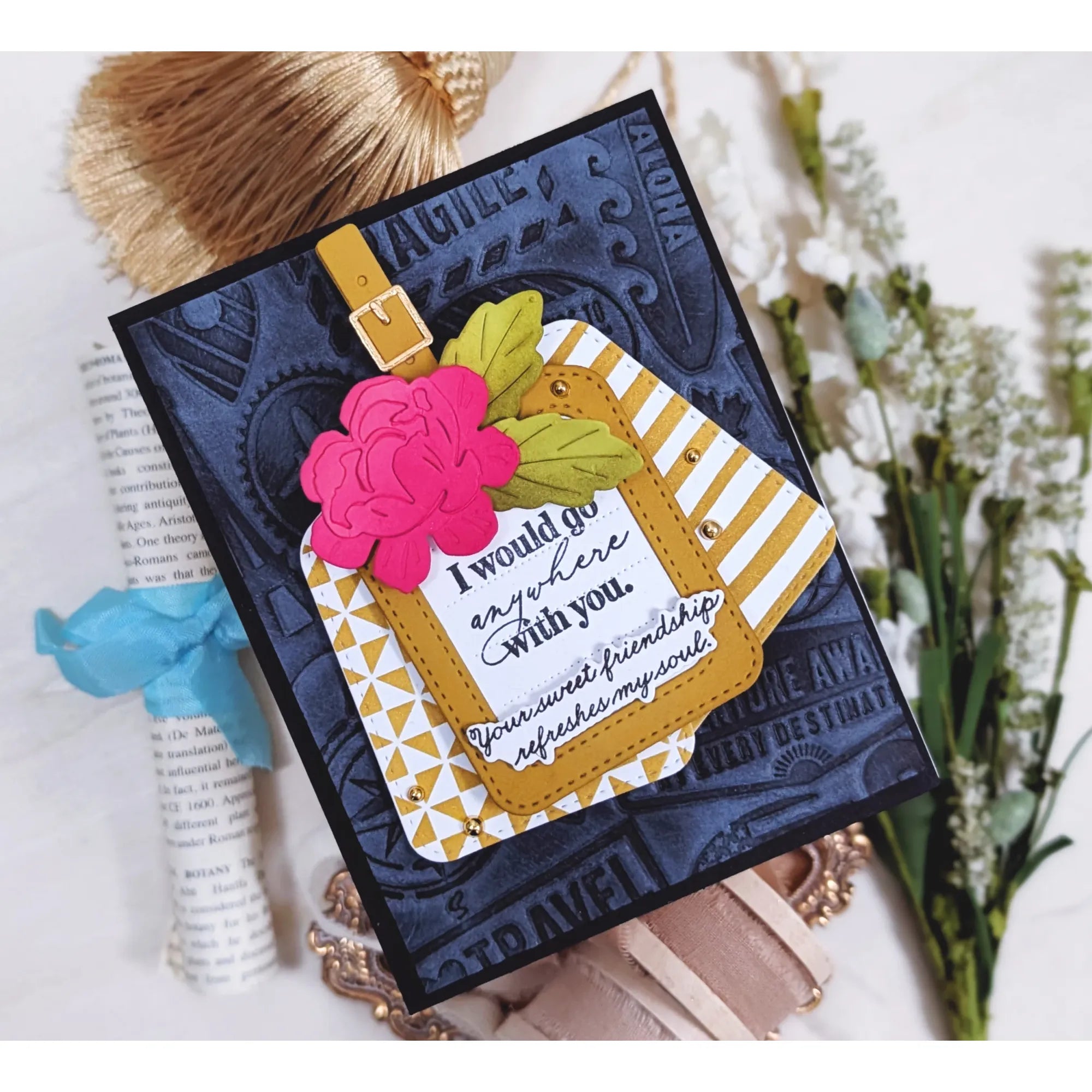 Papertrey Ink Build-A-Luggage Tag Stencils - 0110