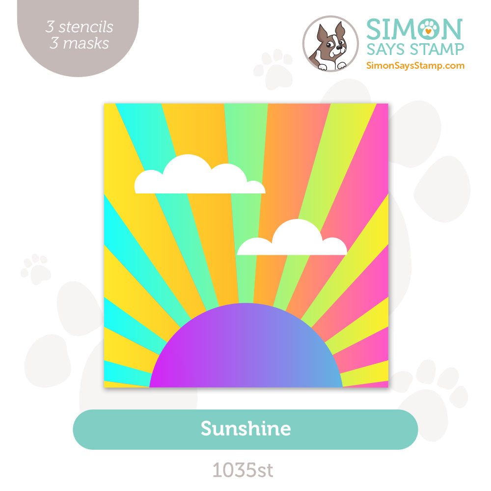 Simon Says Stamp Stencils Sunshine 1035st Sunny Vibes