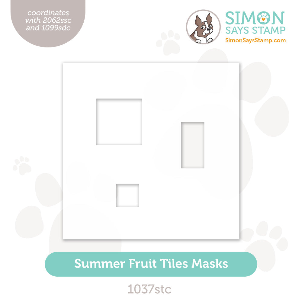 Simon Says Stamp Stencils Summer Fruit Tiles Masks 1037stc Sunny Vibes