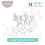 Simon Says Stamp Lucky You Sentiments Wafer Dies 1040mdc Splendor