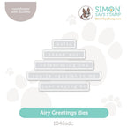 Simon Says Stamp Airy Greetings Wafer Dies 1046sdc Be Bold