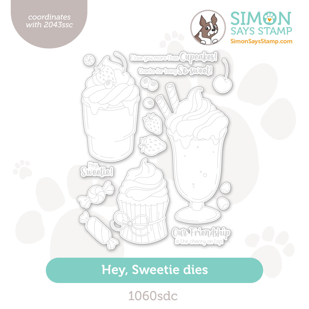 Simon Says Stamp Hey Sweetie Wafer Dies 1060sdc Be Bold
