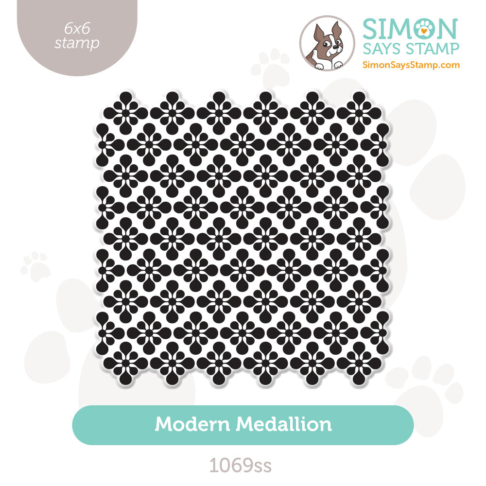 Simon Says Clear Stamp Modern Medallion 1069ss Sunny Vibes