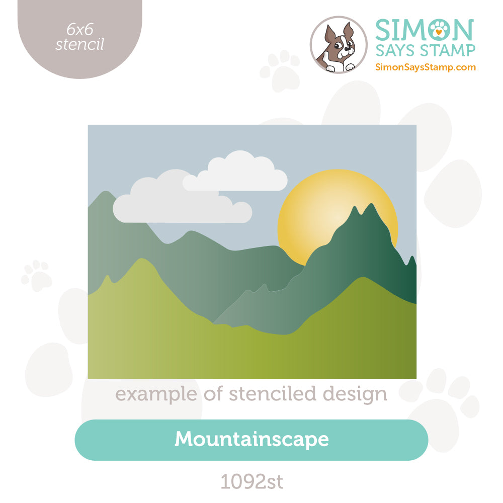 Simon Says Stamp Stencils Mountainscape 1092st Friend Like You