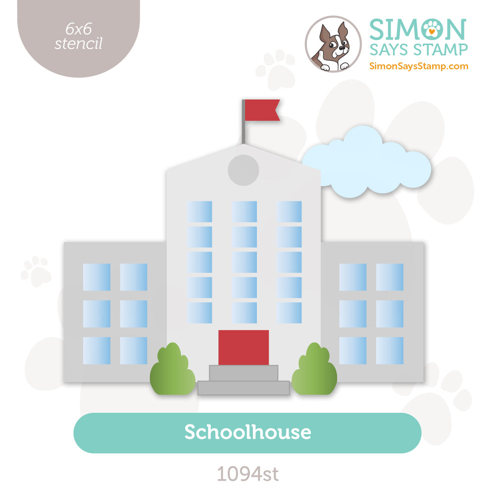 Simon Says Stamp Stencil Schoolhouse 1094st Happy Camper
