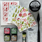 Tim Holtz Distress Mini Ink Pad Vintage Photo Ranger TDP40262 Christmas Stencil Project | color-code:ALT87