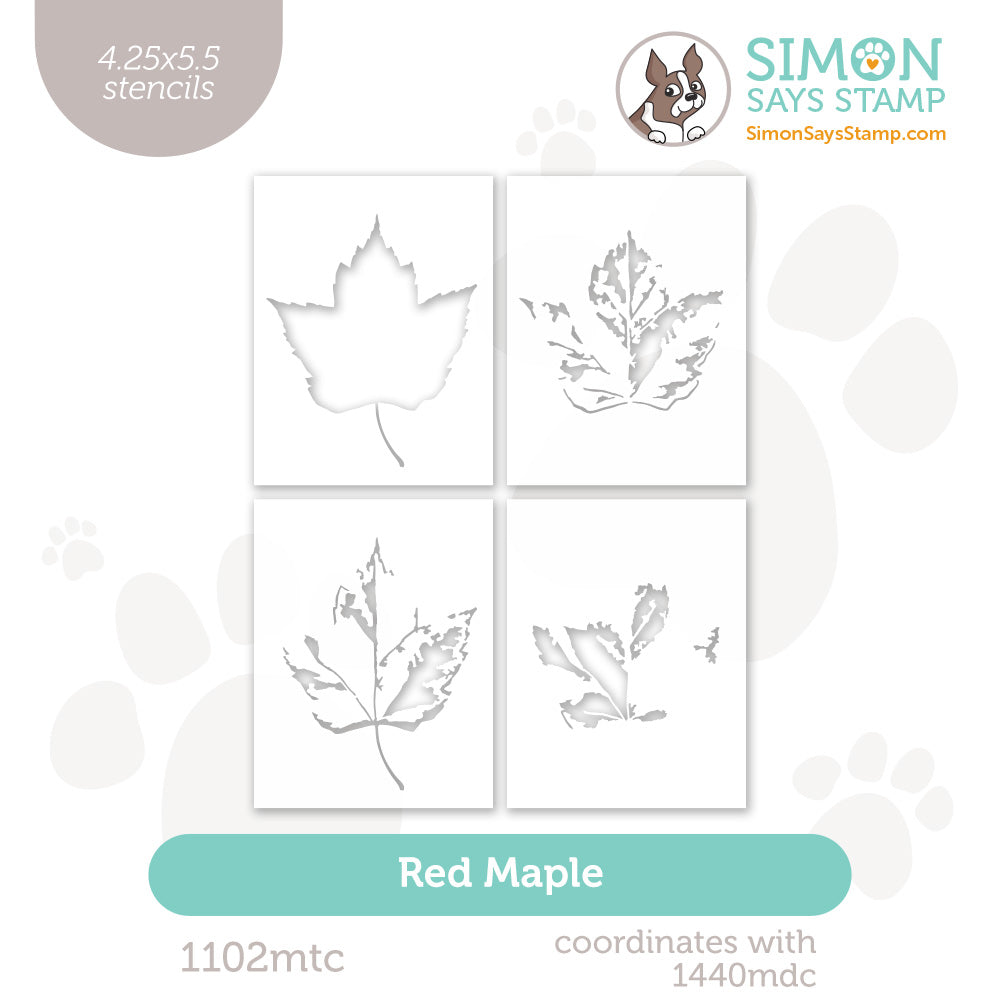 Simon Says Stamp Stencils Red Maple 1102mtc
