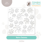 Simon Says Stamp Stencil Retro Daisies 1103st Beautiful Moments