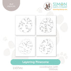 Simon Says Stamp Stencils Layering Pinecone 1107stc