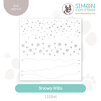 Simon Says Stamp Stencil Snowy Hills 1108st