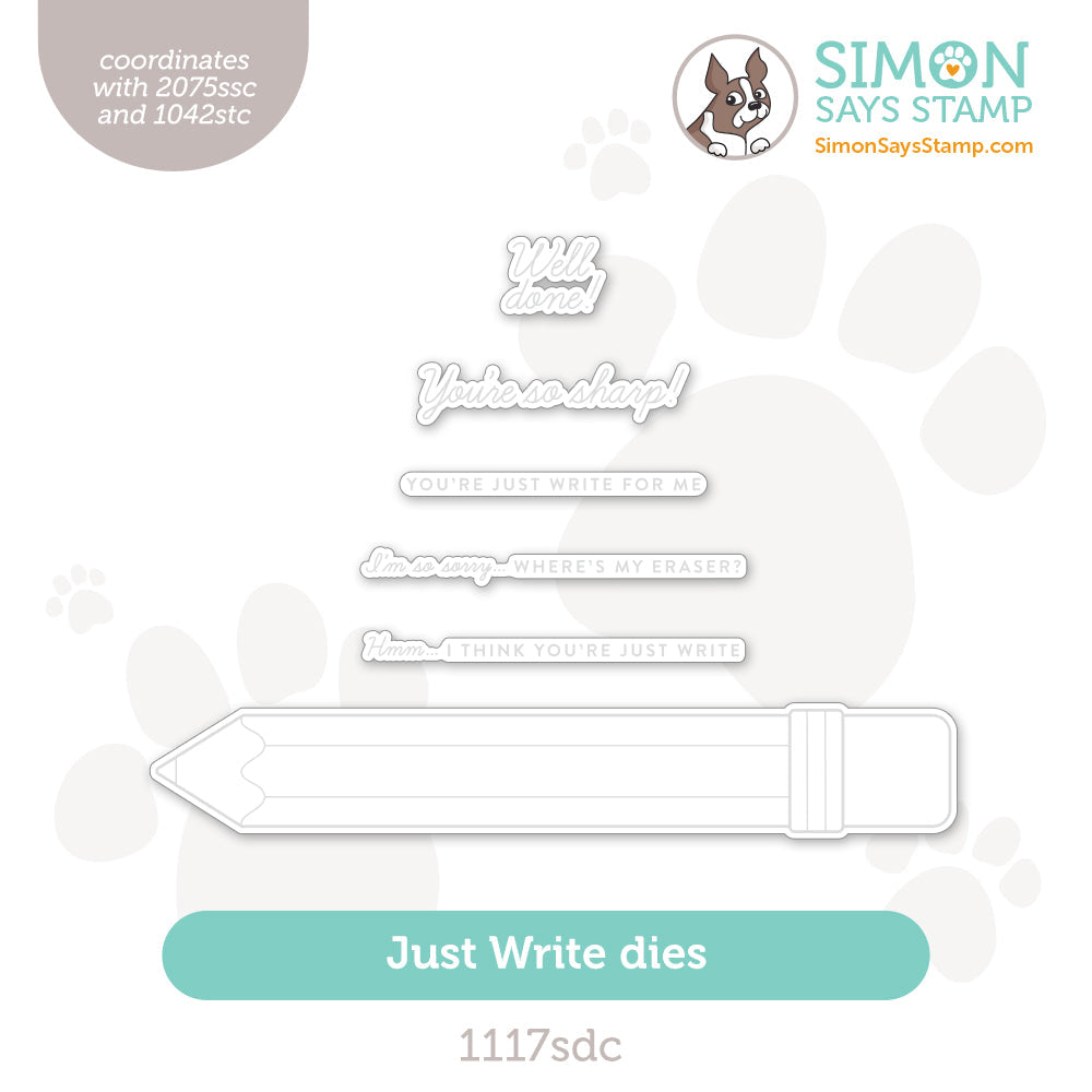 Simon Says Stamp Just Write Wafer Dies 1117sdc Cheering for You
