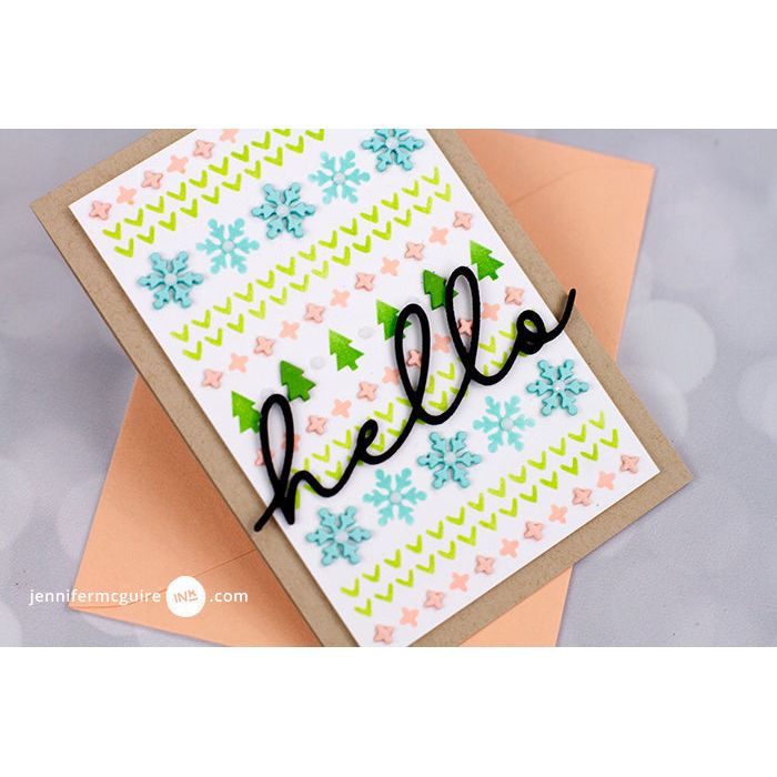 PREORDER Concord & 9th Knitting Together Die Set 11932 hello | color-code:ALT01