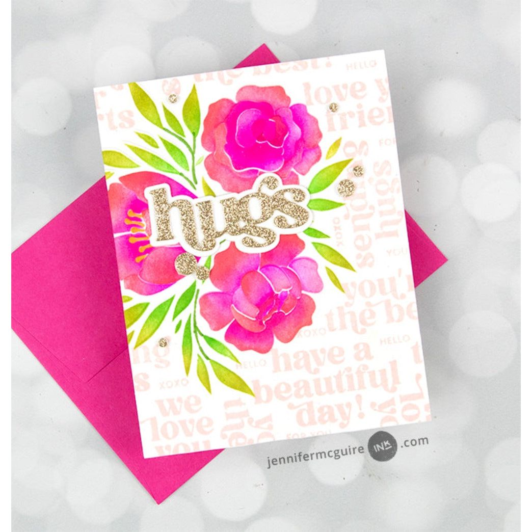 Altenew Whimsy Motif Simple Coloring Stencils alt8469 hugs | color-code:ALT01