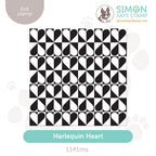 Simon Says Clear Stamp Harlequin Heart 1141ms To Love