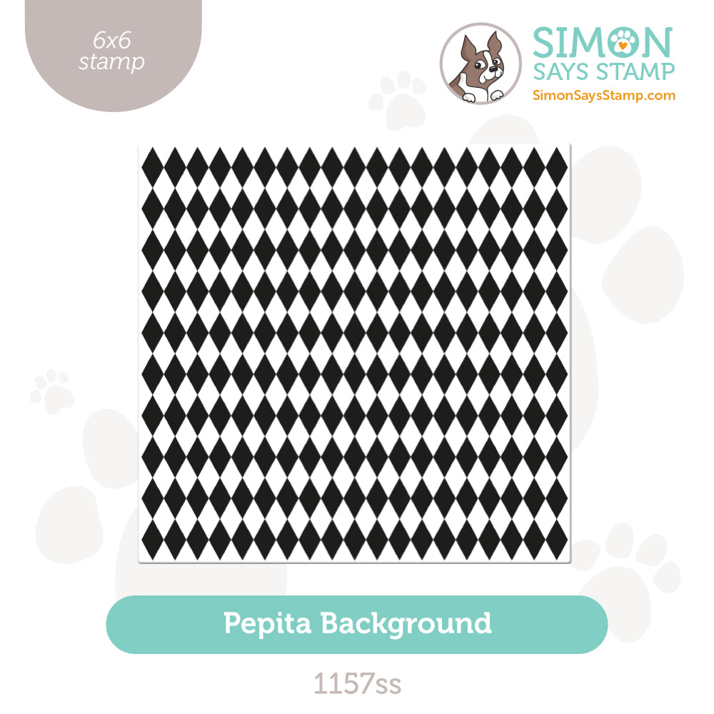 Simon Says Clear Stamp Pepita Background 1157ss Rain or Shine