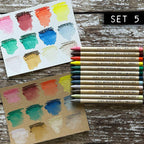 Tim Holtz Distress Watercolor Pencils Sets 4, 5, 6 Bundle Ranger Set 5 Color Swatch
