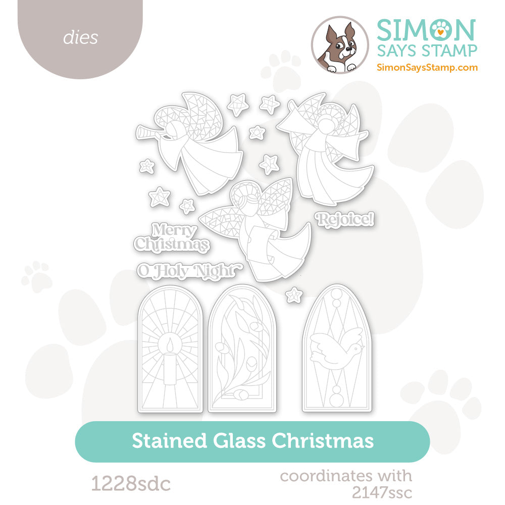 Simon Says Stamp Stained Glass Christmas Wafer Dies 1228sdc