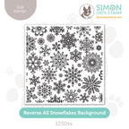 Simon Says Clear Stamp Reverse All Snowflakes Background 1250ss