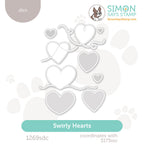 Simon Says Stamp Swirly Hearts Wafer Dies 1269sd To Be Loved