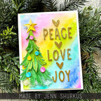 Tim Holtz Sizzix Trim a Tree, Colorize Thinlits Dies 666332 colorful joy