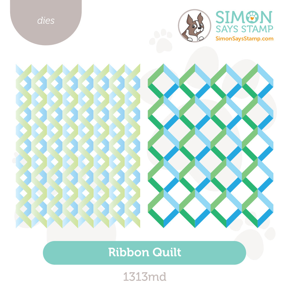 Simon Says Stamp Ribbon Quilt Wafer Dies 1313md Moments In Time