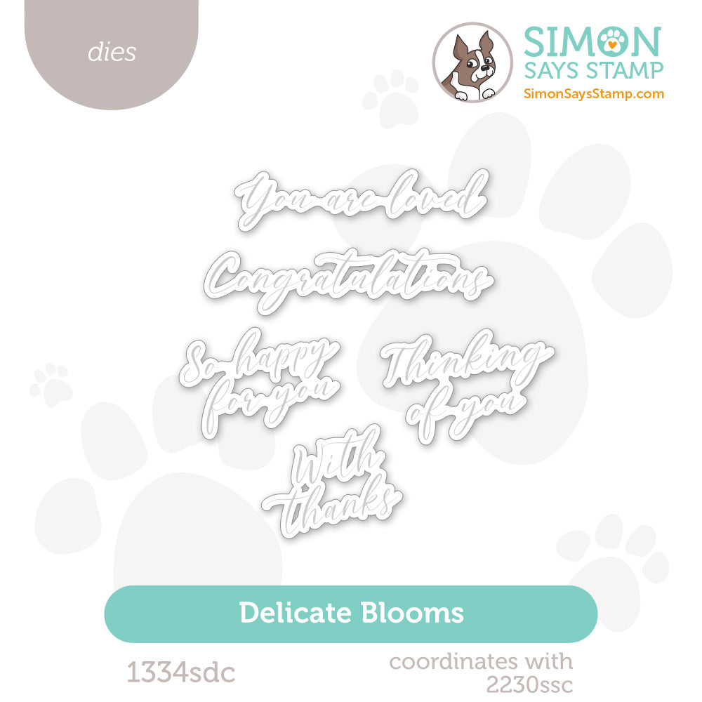 Simon Says Stamp Delicate Blossoms Wafer Dies 1334sdc Happy Camper