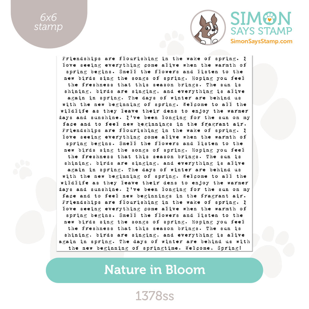 Simon Says Clear Stamp Nature in Bloom 1378ss In My Heart