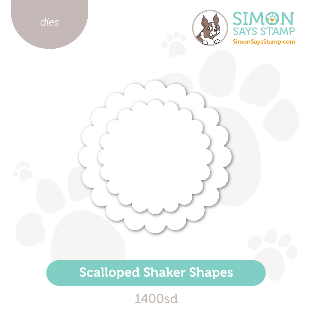 Simon Says Stamp Scalloped Shaker Shapes Wafer Dies 1400sd DieCember