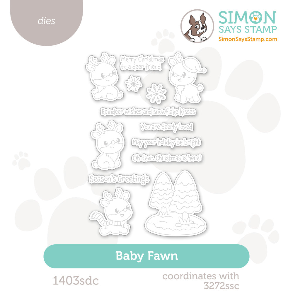Simon Says Stamp Baby Fawn Wafer Dies 1403sdc And Everything Nice